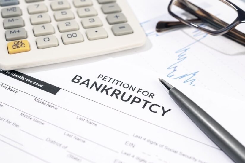 Bankruptcy petition papers