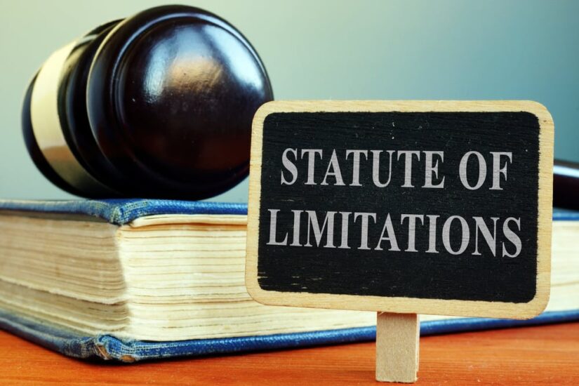 Gavel with Statute of Limitations sign